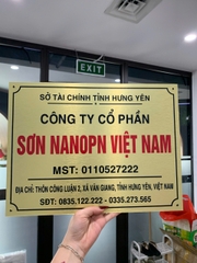 Biển Công Ty Chất Liệu Alu