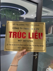 Biển Công Ty Chất Liệu Inox