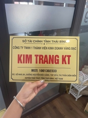 Biển Công Ty Chất Liệu Mica