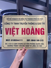 Biển Công Ty Chất Liệu Alu