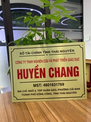 Biển Công Ty Chất Liệu Alu