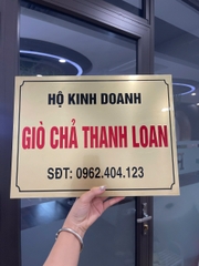 Biển Công Ty Chất Liệu Đồng