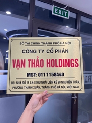 Biển Công Ty Chất Liệu Alu