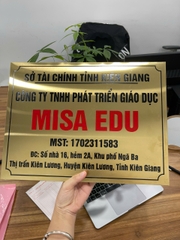 Biển Công Ty Chất Liệu Inox