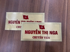 Mặt Biển Chức Danh Đồng 0,2mm