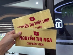 Mặt Biển Chức Danh Đồng 0,2mm