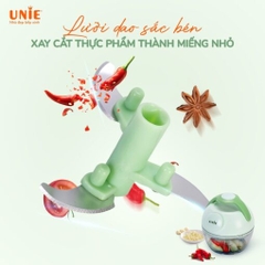 Máy xay hành tỏi ớt mini UNIE UC180 lưỡi dao sắc bén, chất liệu an toàn, dễ tháo lắp vệ sinh