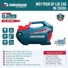 Máy phun áp lực NAKAWA NK-CW30A (có chỉnh áp)