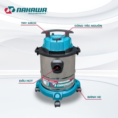 Máy hút bụi công nghiệp NAKAWA NK-VC1718 (1.7Kw-18L)