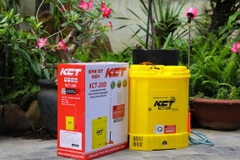 Máy phun thuốc trừ sâu, côn trùng điện KCT 20D Vàng Bình ắc qui 12V8Ah