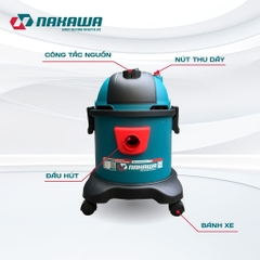 Máy hút bụi công nghiệp NAKAWA NK-VC1720PRO (1.7Kw-20L)