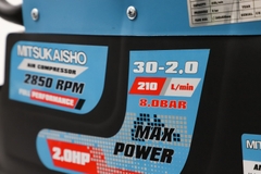 Máy nén khí Mitsukaisho 30-2.0 2.0HP Xanh đậm Điện 1 pha (có dầu, nhanh, dây đồng)