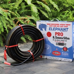 Ống nhựa PVC ELEPHANT Pro 8.5mm x 50m Đen