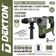 Máy khoan đục 2 chức năng DEKTON DK-RH2702XPRO 1050W