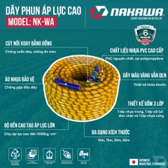 Dây phun áp lực cao NAKAWA NK-WA (các kích thước 10, 15, 20, 50m)