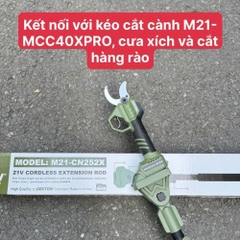 Cần Nối Dài Dùng Pin 252cm Dekton M21-CN252X 21V Màu Olive