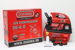 Máy nén khí Oshima 30-2.0 2.0HP Đỏ Điện 1 pha (có dầu, nhanh, dây đồng)