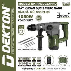 Máy khoan đục 2 chức năng Dekton DK-RH3002XPRO 1050W