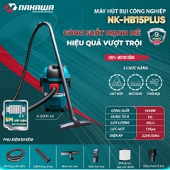 Máy hút bụi công nghiệp NAKAWA NK-HB15PLUS 1600W