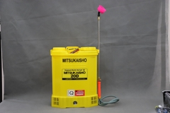 Máy phun thuốc trừ sâu, côn trùng điện Mitsukaisho 20D Vàng Bình ắc qui 12V8Ah