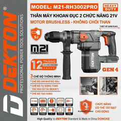 Máy Khoan Đục 2 Chức Năng 21V Dekton M21-RH3002PRO