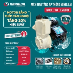 Máy bơm tăng áp thông minh Nakawa NK-JLM600A