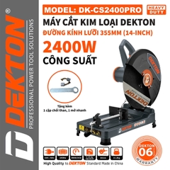 Máy cắt kim loại Dekton DK-CS2400PRO đường kính lưỡi 355mm 2400W