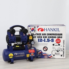 Máy nén khí HANKIL 12-1.5-S 1.5HP Xanh Điện 1 pha (Không dầu,nhanh,dây đồng)