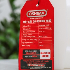 Máy cắt cỏ OSHIMA 568D 2.3kW Đỏ-đen 2 thì (rời, chết)