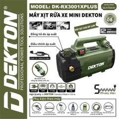 Máy xịt rửa xe mini 1350W Dekton DK-RX3001XPLUS