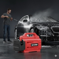 Máy xịt rửa xe chỉnh áp Komi KM-2500S