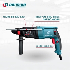 Máy khoan đục 3 chức năng NAKAWA NK-KD2-26A