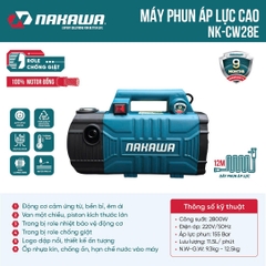 Máy phun áp lực NAKAWA NK-CW28E (không chỉnh áp)