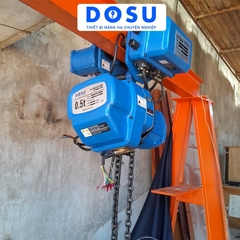 Pa lăng xích điện DOSU KKBB02-01 380V 2 tấn di chuyển