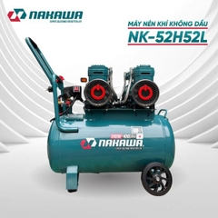 Máy nén khí không dầu, tốc nhanh, siêu êm NAKAWA NK-52H52L - 52 lít