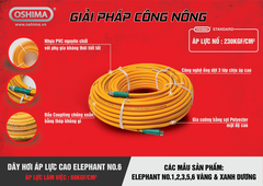 Ống nhựa PVC Elephant No.6 8.5mm x 50m Vàng