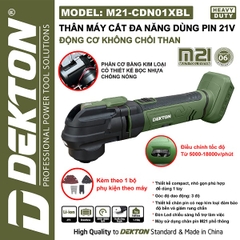Máy cắt rung đa năng dùng pin Dekton M21-CDN01BL