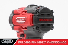 Mở bu lông pin lithium Oshima MBL21V-NG350N-D3 (Thân Máy)