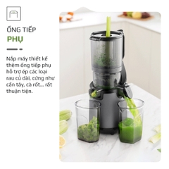 Máy Ép Chậm OLIVO SJ196 Titanium - Ép Trái Cây Nguyên Quả - Động Cơ AC Cao Cấp, Êm Nhất Thị Trường