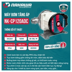 Máy bơm tăng áp NAKAWA NK-CP120ADC