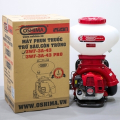 Máy phun thuốc trừ sâu, công trùng động cơ OSHIMA 3WF-3A-43 43cc Đỏ 2 thì (3 chức năng)