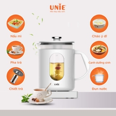 Ấm siêu tốc cao cấp 6 chức năng UNIE UEK1782W – Hẹn giờ, tùy chỉnh nhiệt độ nước