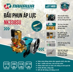 Đầu phun áp lực NAKAWA NK338SU (1.5 – 2.0HP) Piston Sứ