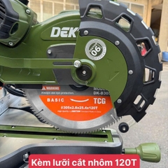 Máy Cắt Nhôm 305mm 2200W Curoa Dekton DK-CNT305XCR Ti Trượt 30mm