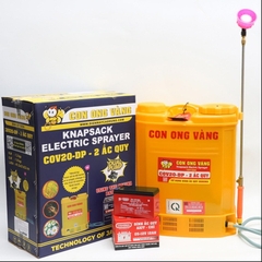 Máy phun thuốc trừ sâu, côn trùng điện Con Ong Vàng COV20-DP-ắc qui
