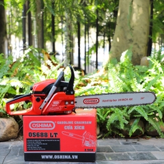 Cưa xích Oshima OS688 LT 58cc Đỏ-đen 2 thì (không lam xích)