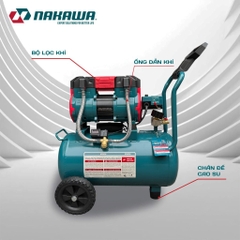 Máy nén khí không dầu, tốc nhanh, siêu êm NAKAWA NK-18H32L - 32 lít