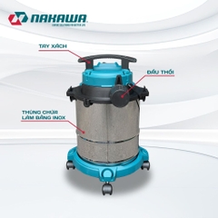 Máy hút bụi công nghiệp NAKAWA NK-VC1718 (1.7Kw-18L)