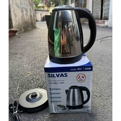 Ấm Siêu Tốc Inox 1.2L 1.250W Silvas SV-008