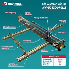 MÁY CẮT GẠCH BÀN ĐẨY TAY NAKAWA NK-TC1200PLUS